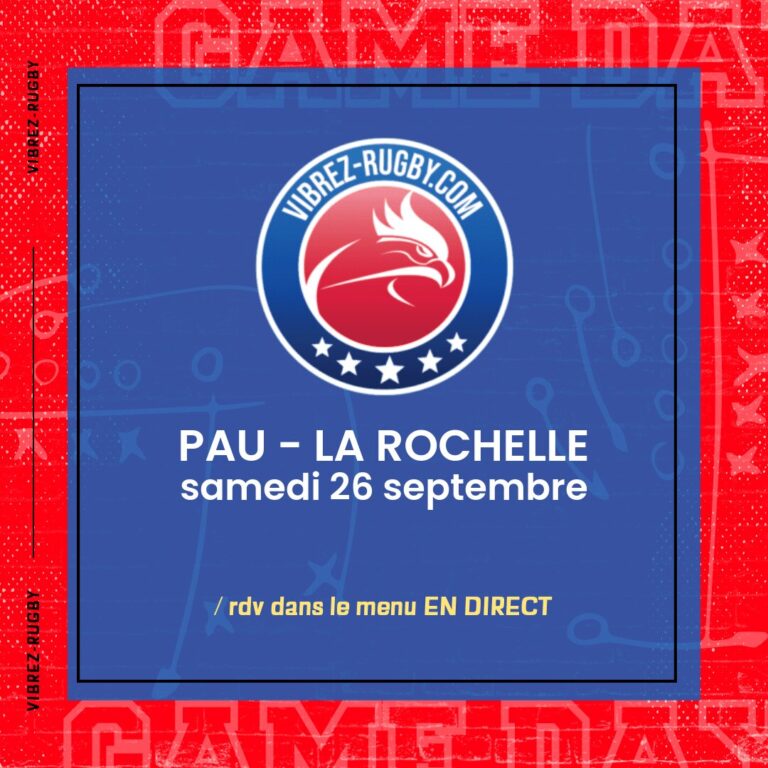 Pau - La Rochelle en direct 2026-09-26