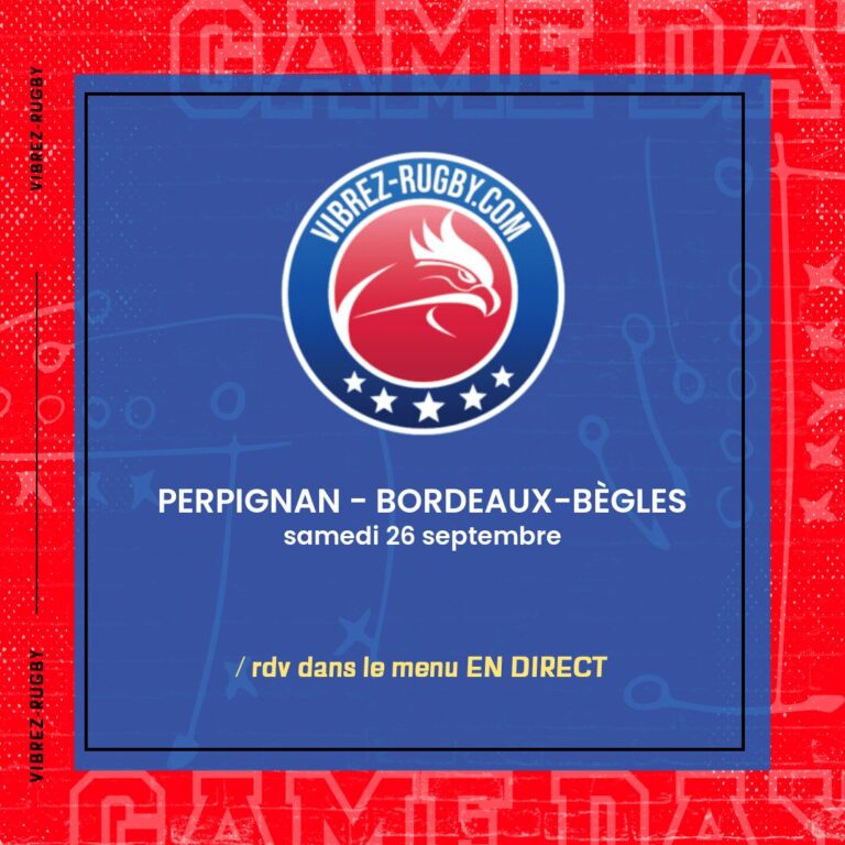 Perpignan - Bordeaux-Bègles en direct 2026-09-26