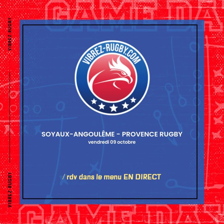 Soyaux-Angoulême - Provence Rugby en direct 2026-10-09