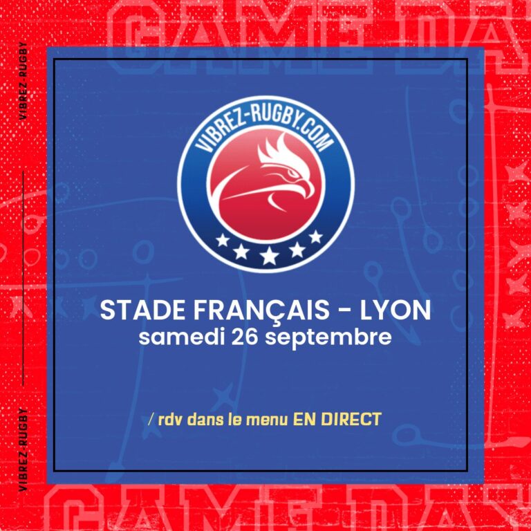Stade Français - Lyon en direct 2026-09-26