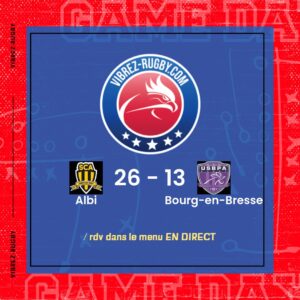 Résultat Albi – Bourg-en-Bresse: 26-13