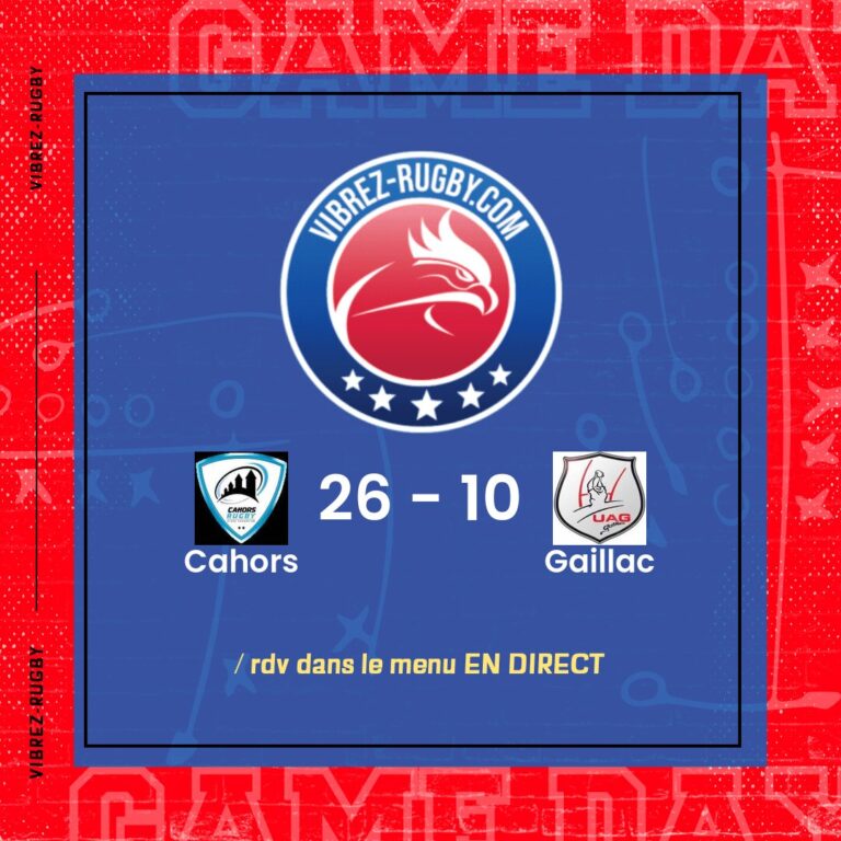 résultat Cahors - Gaillac