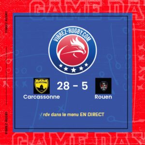 R&eacute;sultat Carcassonne – Rouen: 28-5
