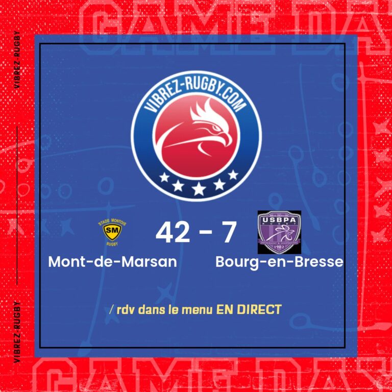 résultat Mont-de-Marsan - Bourg-en-Bresse
