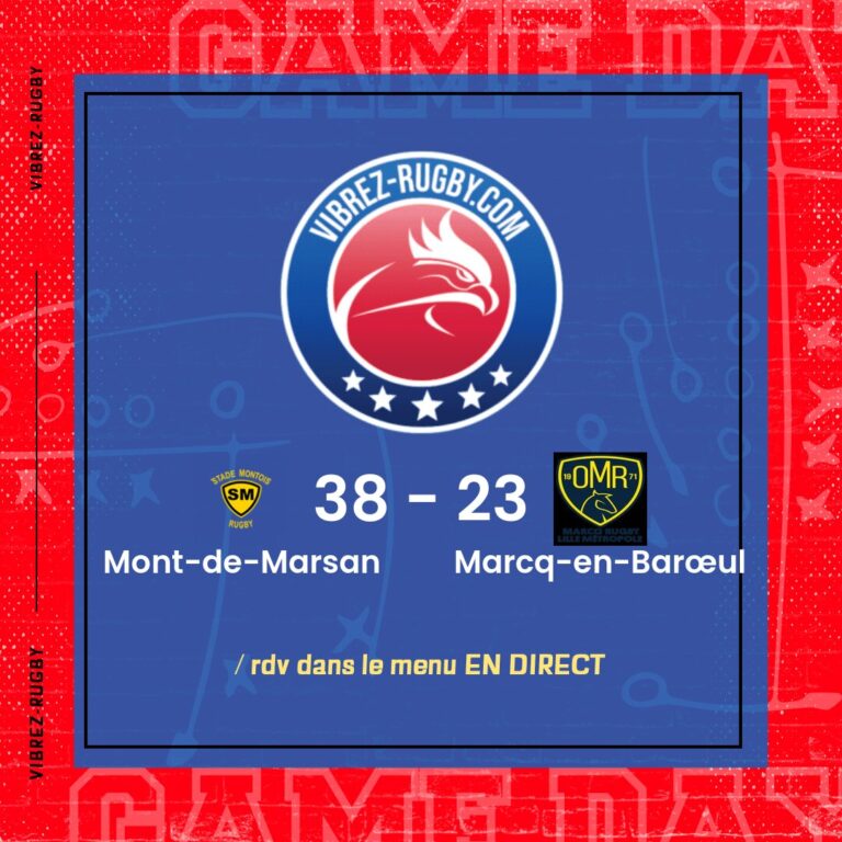 résultat Mont-de-Marsan - Marcq-en-Barœul