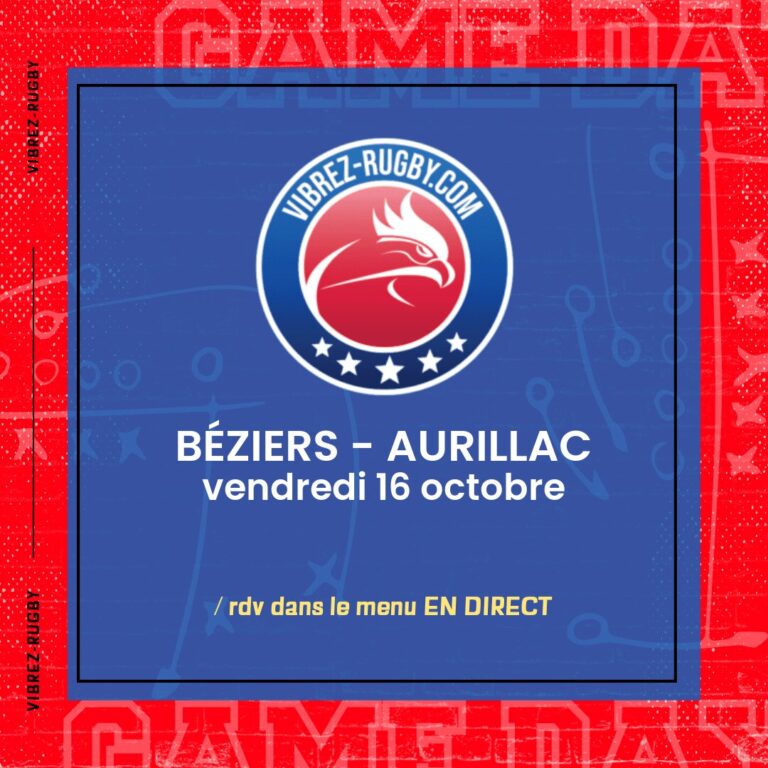 Béziers - Aurillac en direct 2026-10-16