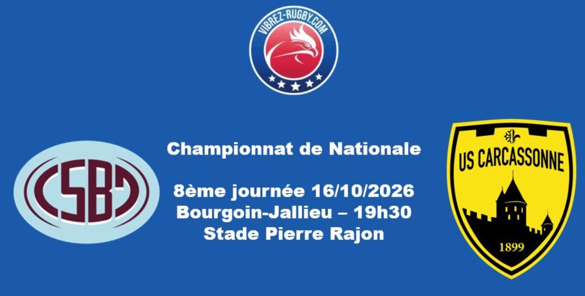 Nationale : Carcassonne effectue six changements pour aller défier Bourgoin