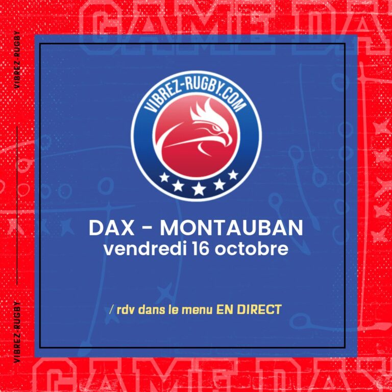 Dax - Montauban en direct 2026-10-16