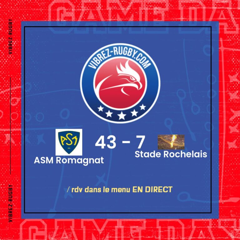 résultat ASM Romagnat - Stade Rochelais