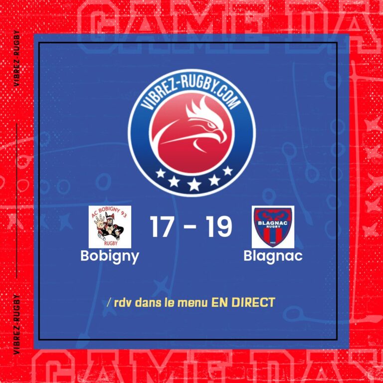 r&eacute;sultat Bobigny - Blagnac