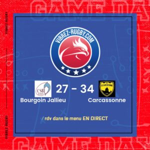 Résultat Bourgoin Jallieu – Carcassonne: 27-34