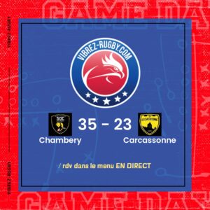 R&eacute;sultat Chambery – Carcassonne: 35-23
