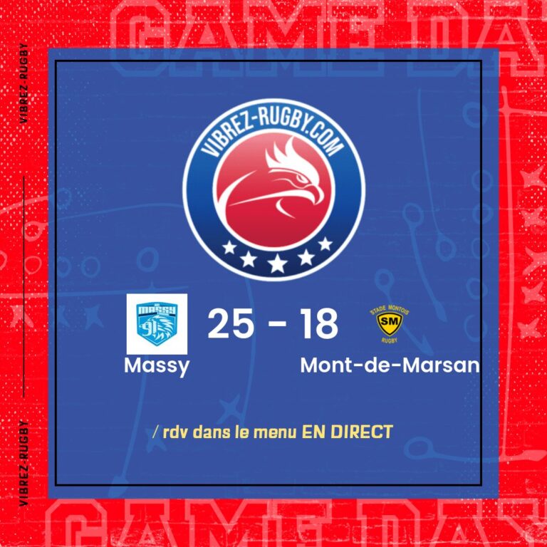 résultat Massy - Mont-de-Marsan