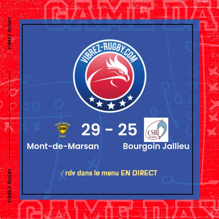 r&eacute;sultat Mont-de-Marsan - Bourgoin Jallieu