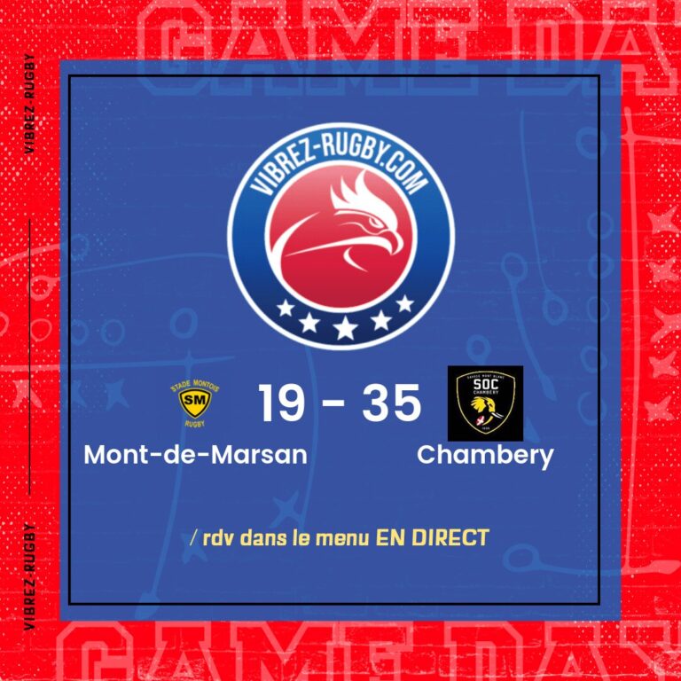 résultat Mont-de-Marsan - Chambery
