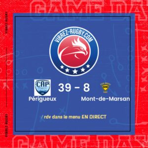 R&eacute;sultat P&eacute;rigueux – Mont-de-Marsan: 39-8