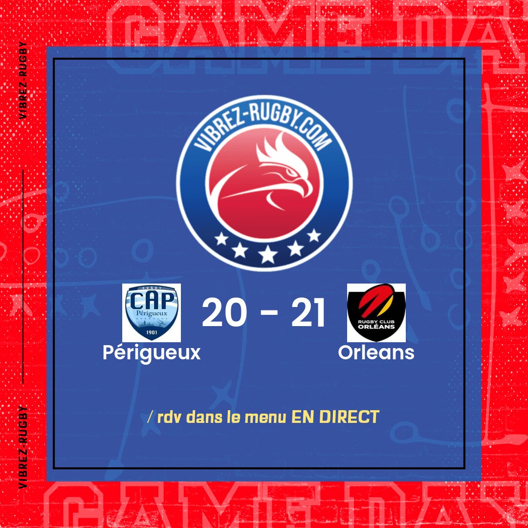 R&eacute;sultat P&eacute;rigueux – Orleans: 20-21