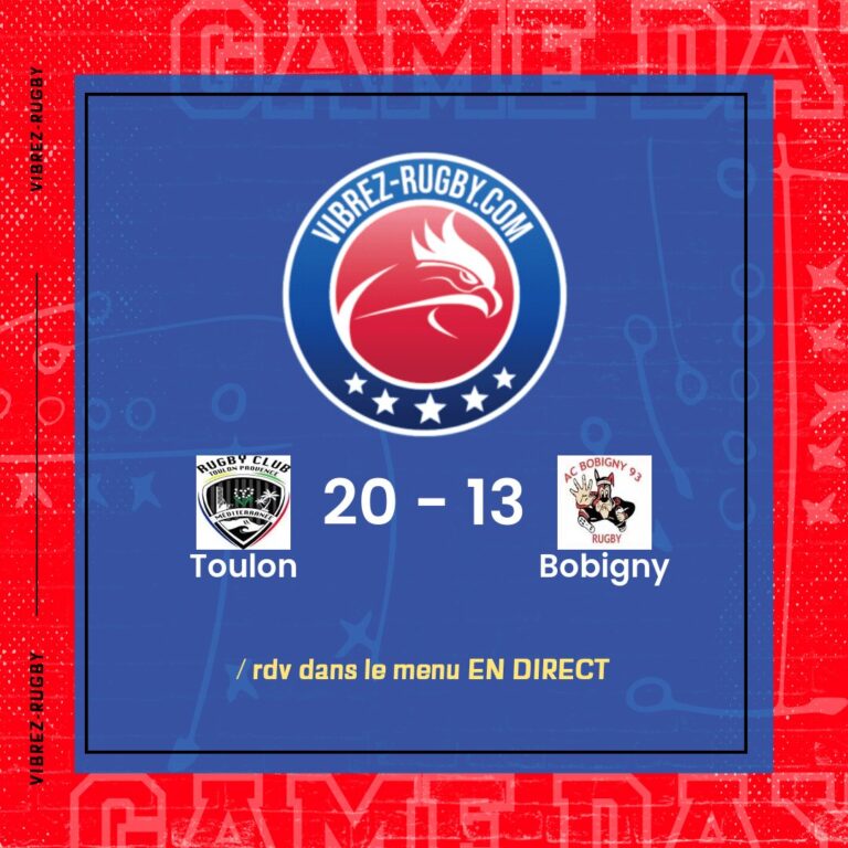 résultat Toulon - Bobigny