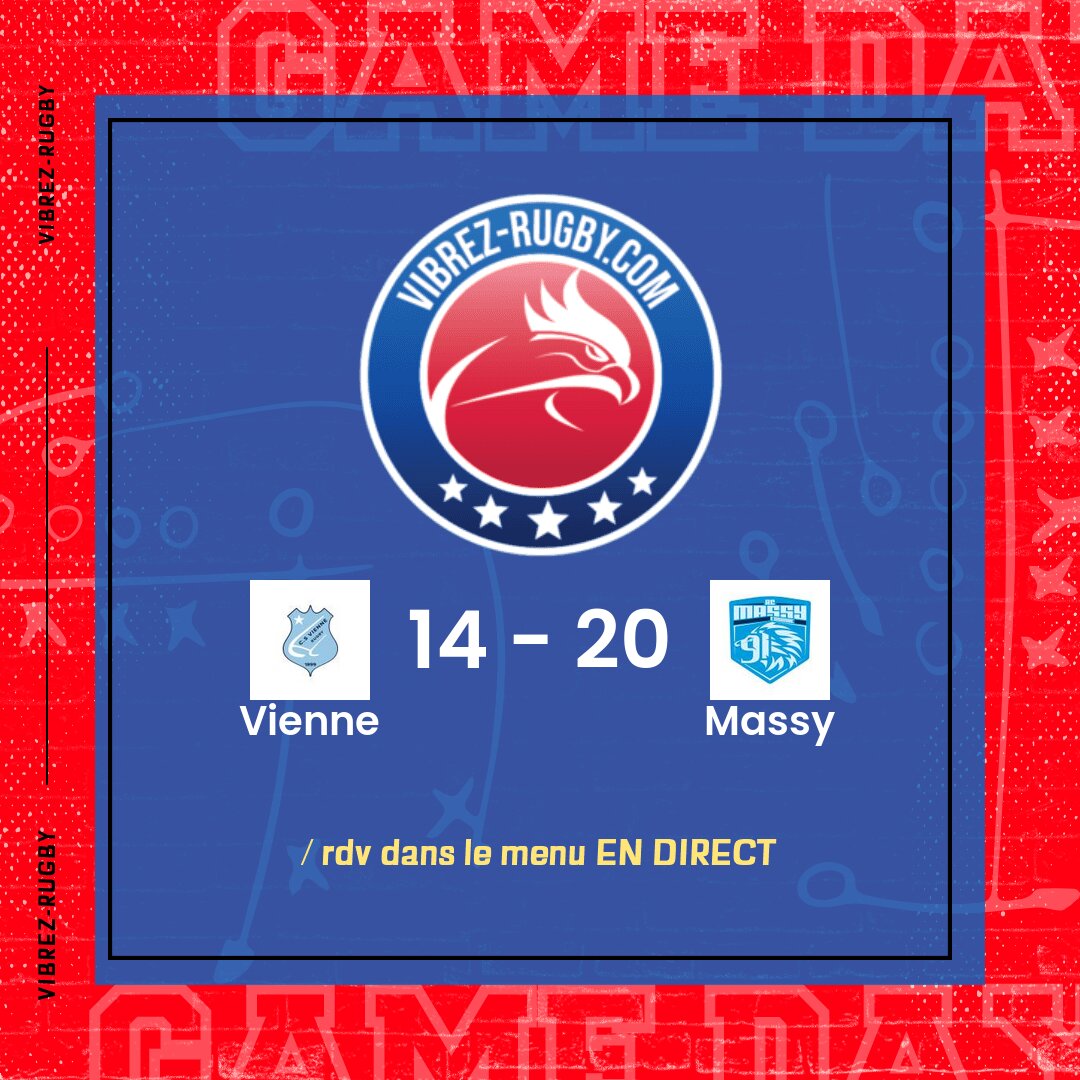 Résultat Vienne – Massy: 14-20